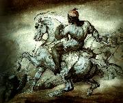 charles emile callande noir sur un cheval cabre Spain oil painting artist